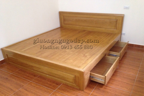 Những mẫu giường gỗ có ngăn kéo mới nhất, bán chạy nhất năm 2018