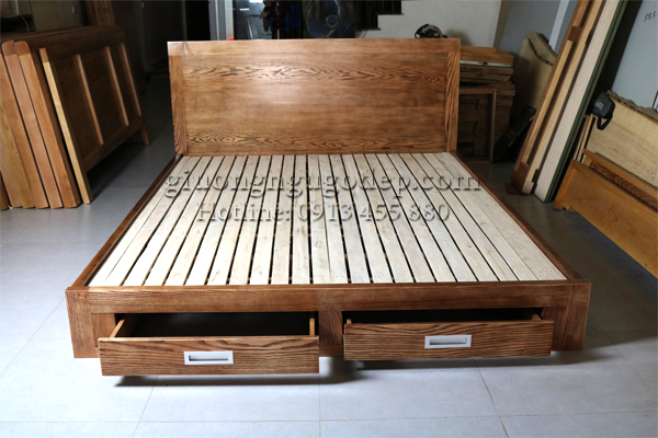Nhận đóng giường gỗ tự nhiên, giá tại xưởng sản xuất làng nghề đồ gỗ 