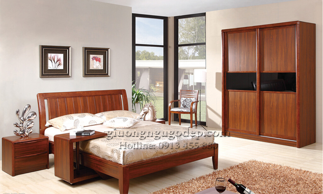 Mẫu giường gỗ đẹp và những yếu tố tạo nên phong thủy phòng ngủ tốt 