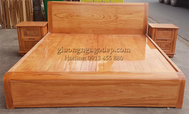 Giường gỗ đẹp tại Hà Nội xưởng Tân Minh Chính - Nâng niu giấc ngủ vàng 