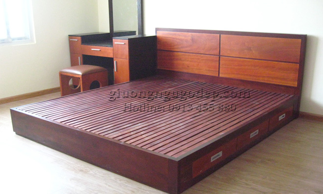 Những yếu tố phong thủy cần chú ý khi đặt đóng giường gỗ có hộc kéo 