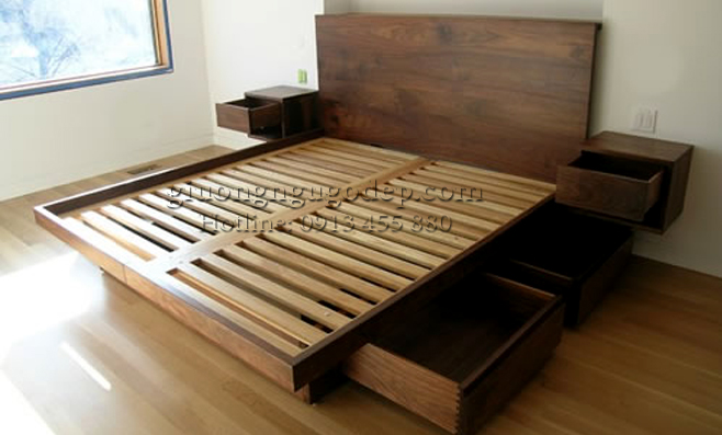 Lưu ý khi đặt đóng giường gỗ ở Hà Nội - giá tại kho 