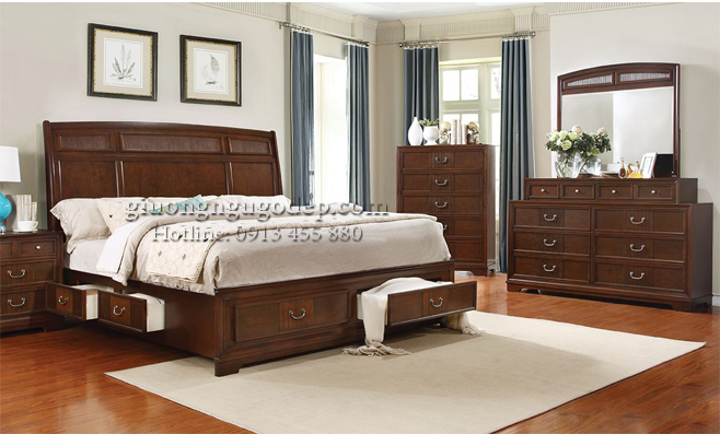 Địa chỉ sản xuất mẫu giường gỗ đẹp đơn giản giá rẻ nhất Hà Nội 