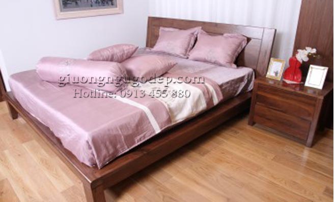 Giường gỗ Hà Nội gỗ sồi tự nhiên mẫu độc quyền giá chỉ từ 6,5 triệu đồng 