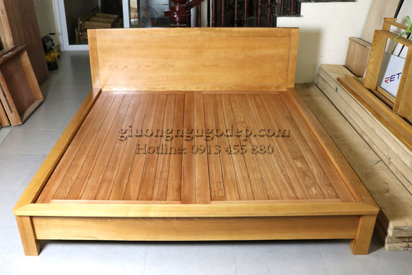 Đặt đóng giường gỗ phù hợp với kích thước phòng ngủ tại xưởng sản xuất làng nghề đồ gỗ 