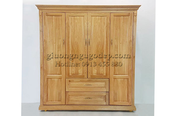 Tủ áo gỗ Sồi đẹp - MSP100