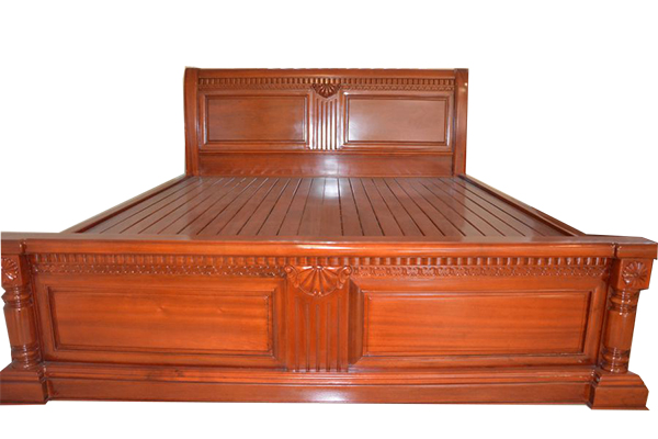 Giường ngủ gỗ gụ GN666