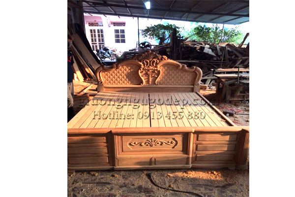 Nhận đóng giường theo yêu cầu, thợ làng nghề đồ gỗ - giá tại xưởng, ở Hà Nội 